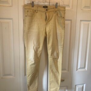 Celebrity Pink Skinny Jeans in Pale Yellow